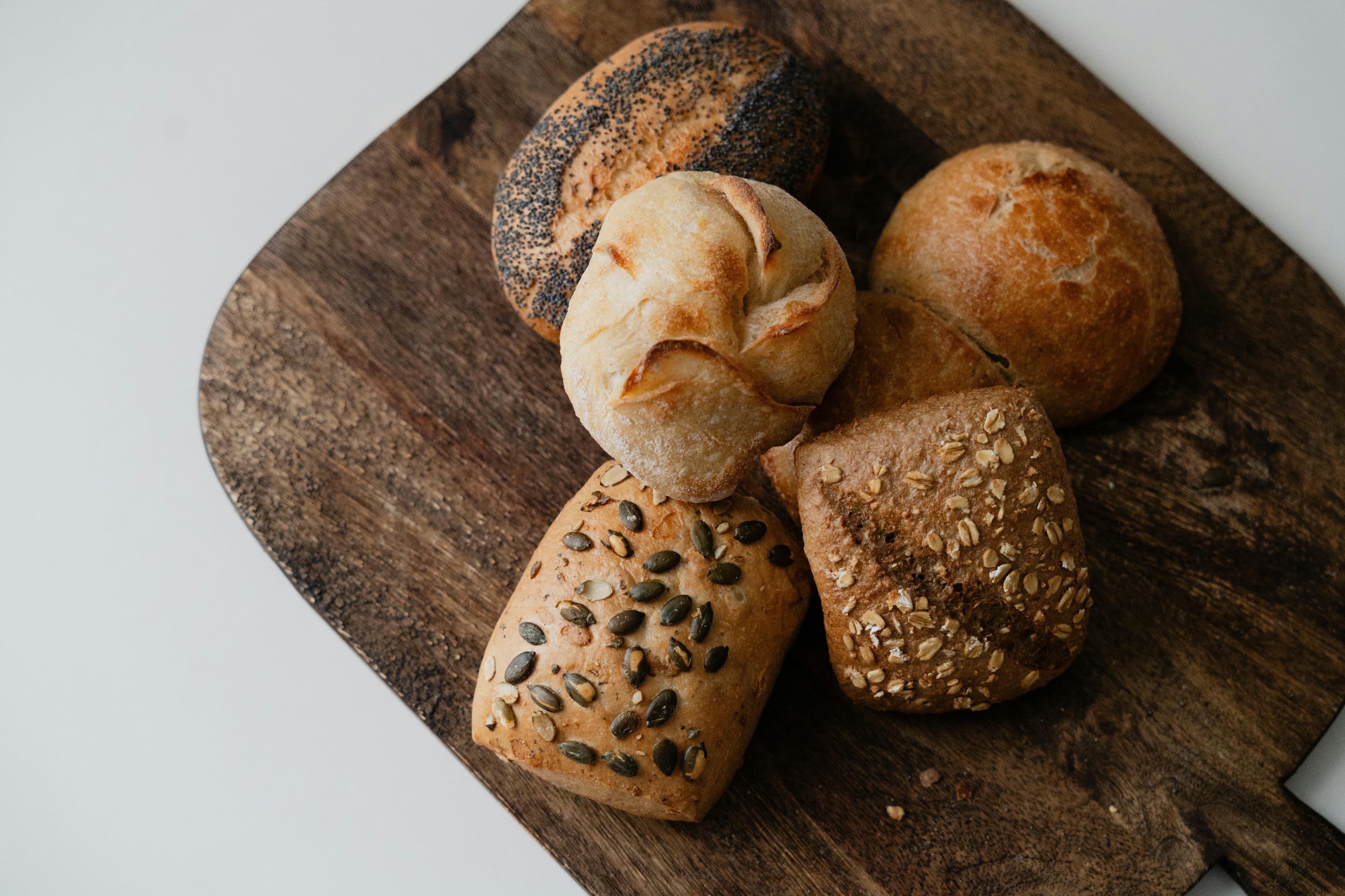 Assorted bread rolls